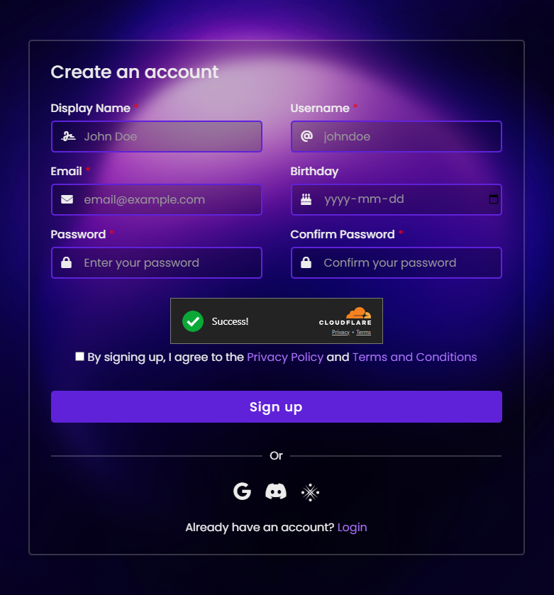 New Sign-Up and Login Options Now Available!